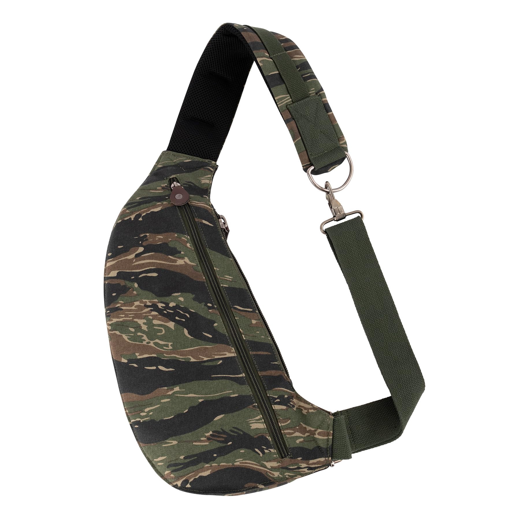 Rothco 30234 Crossbody Canvas Sling Bag, Tiger Stripe Camo