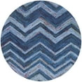 thumbnail image 5 of SAFAVIEH Nantucket Joella Zigzag Stripes Cotton Area Rug, Blue/Multi, 8' x 10', 5 of 10