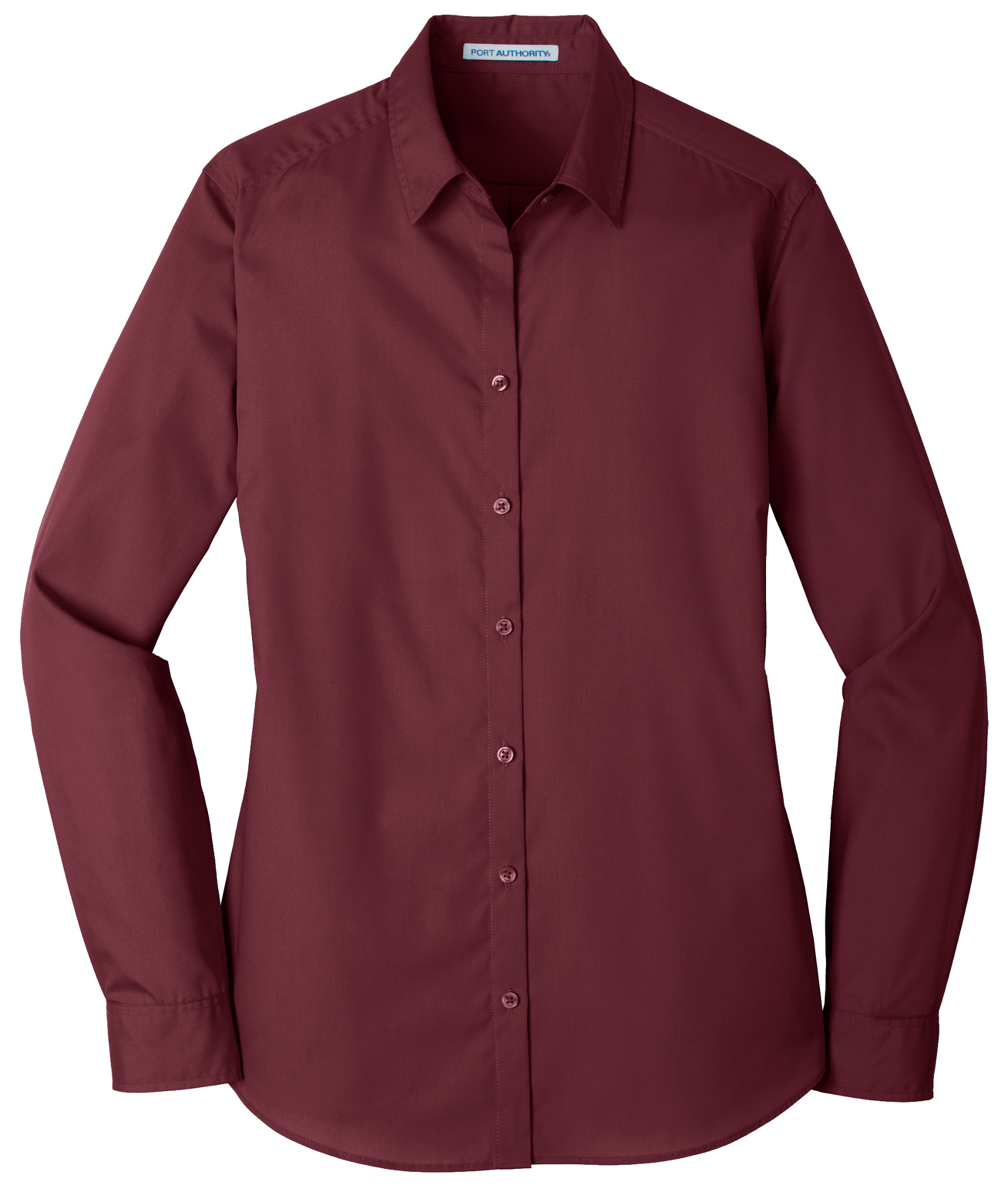 Mafoose Women Cotton/Polyester Female Shirt Burgundy XS - image 5 of 6