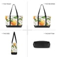 thumbnail image 6 of FORMRS Canvas Laptop Tote Bag for Women with 15.6" Computer Compartments Shoulder Handbag, Floral Watercolor Oranges, 6 of 7