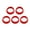 Red-25to30mm A, variant on Bicycles Seat Post Silicone Rings Quick Install Waterproof Bike Seat Tube Cover For Road And Mountain Bikes