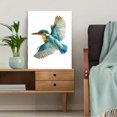 thumbnail image 5 of Kingfisher Bird Watercolor Canvas Wall Art，Apartment Home Bathroom Hallway Decor, 5 of 8