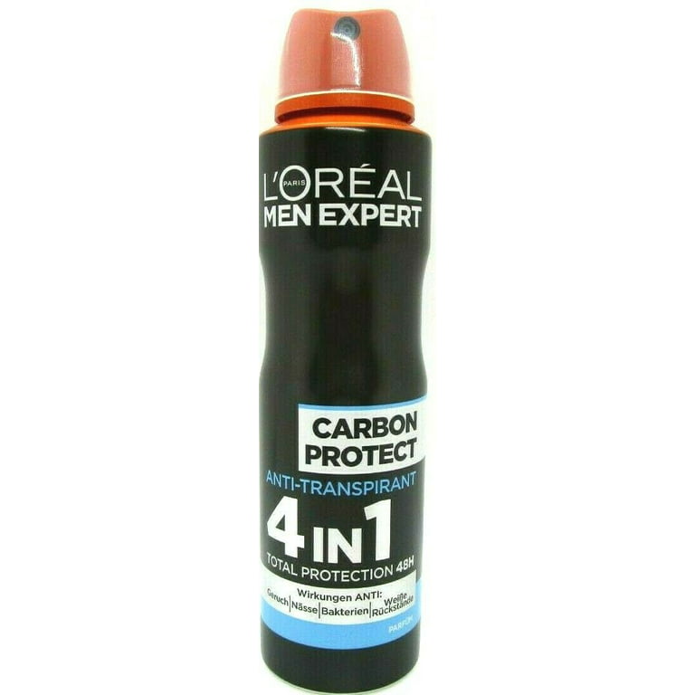 kontrollere Et centralt værktøj, der spiller en vigtig rolle Enkelhed Loreal Men Expert Carbon Protect Anti-Transpirant 4 in 1 5.0 oz/150 ml Body  Spray - Walmart.com