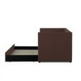thumbnail image 6 of Pemberly Row Contemporary Fabric Upholstered Daybed with Trundle in Brown, 6 of 9
