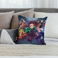 thumbnail image 6 of Demon Slayer Pillow Case Soft Pillow Cover Pillowcase Decorative Cushion Cover Home Decor 12 "x12 ", 6 of 8