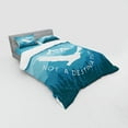 thumbnail image 3 of Ambesonne Saying Bedding Set 3 Pcs, Life is a Journey Message, Twin XL, Blue Pale Blue and White, 3 of 3