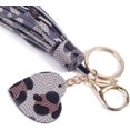 thumbnail image 4 of HSHDLDF Women Leather Tassels Keychain Car Circle Key Rings Gift Bag Hanging Buckle, 4 of 6