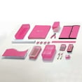 thumbnail image 3 of Enday 1 Inch Binder 3 Ring Binders with Pockets for Home, Office, School Supplies Organization, Pink 6 Pc, 3 of 7