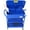 Blue#08, variant on Spike Lawn Aerator, Heavy Duty Rolling Lawn Aerator, Garden Yard Rotary Push Lawn Aeration with Steel Handle,