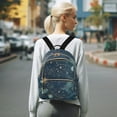 thumbnail image 7 of FORMRS Mini Backpack Purse for Women Quilted Travel Daypack Casual Shoulder Bag, Dark Star Map, 7 of 7