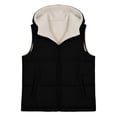 thumbnail image 4 of Ghalytn Women's Hooded Puffer Vest, Fleece Lined Sleeveless Zip-Up Jacket with Pockets, 4 of 6