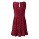 thumbnail image 5 of Vestidos largos Fnochy para mujer, vestido de verano en liquidación, moda, cuello redondo, sin mangas, lunares, suelto, vestido con volantes grandes, 5 of 7
