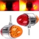 thumbnail image 2 of 2Pcs 12V 34LED Double Face Watermelon Lights With Reflector Red And Yellow Lens LED Turn Signal Fender Lights For Truck Trailers, 2 of 5