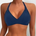thumbnail image 2 of Huowey Women Swimwear Plus Size Bikini Tops Large Bust Swim Tops Full Coverage Swimsuit Tops Sport Bra Bathing Suit Tops Resort Swim Wear Honeymoon Cruise Trendy Wear, 2 of 5