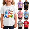 thumbnail image 2 of Fengactive Unisex Kids Casual Short Sleeve Cotton T Shirt Preschool Back To School Printed Crew Neck Top for Girl Boys, 2 of 9