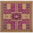 thumbnail image 6 of SAFAVIEH Classic Vintage Seanna Geometric Bordered Cotton Area Rug, Fuchsia/Gold, 4' x 6', 6 of 9