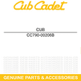 thumbnail image 3 of MTD 790-00206B Auger Cable Guide Bracket Troy-Bilt 2600 60024PC 10528PC 90026PC, 3 of 6