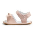 thumbnail image 7 of Meckior Baby Girls Sandals Rubber Sole Infant Summer Bow-Knot Shoes for First Walker 0-18 Months, 7 of 7