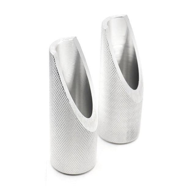 Kenally Disfrute de clavijas de pedal de aluminio de aspecto simple y limpio Clavos de aluminio para pedales de motocicleta plateados Type3 NO3