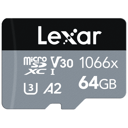 UPC: 0843367122004 | Lexar Professional Silver Series 1066x Micro SDHC UHS-I Card (64 GB)  LMS1066064G-BNANU