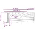 thumbnail image 4 of vidaXL Chesterfield Sofa 3-Seater Brown Faux Suede Leather, 4 of 5