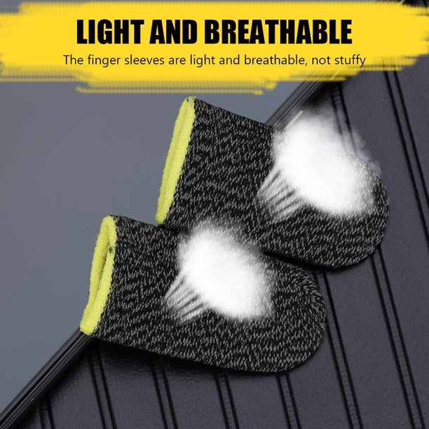 2 fundas transpirables para el dedo del mando del juego, funda para el pulgar a prueba de sudor (D)