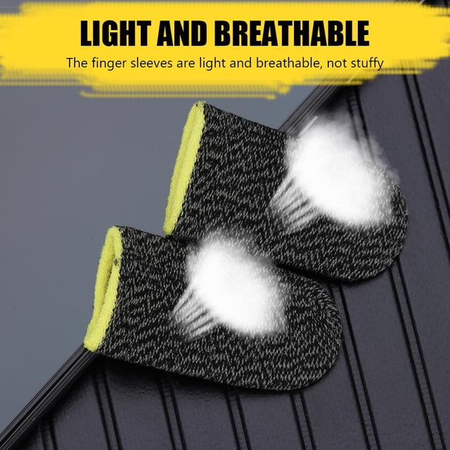 50pcs 2x Breathable Game Controller Finger Cover Sweat Proof Thumb Sleeve D