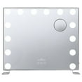thumbnail image 4 of Impressions Vanity Hollywood Wall Mounted Tri-Tone Plus LED Makeup Mirror, 5x Magnification (Silver), 4 of 13