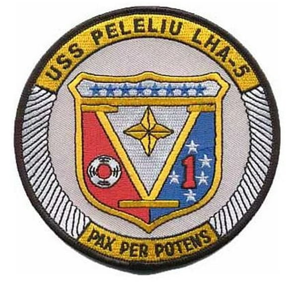 USS Peleliu LHA-5 Patch – Plastic Backing