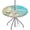 Coral Seashell, variant on Round Fitted Tablecloth with Umbrella Hole Green Leaves Outdoor Fitted Tablecloth with Zipper Round Elastic Table Cover 36"- 44" Outdoor Patio Table Cloth for Picnic Beach