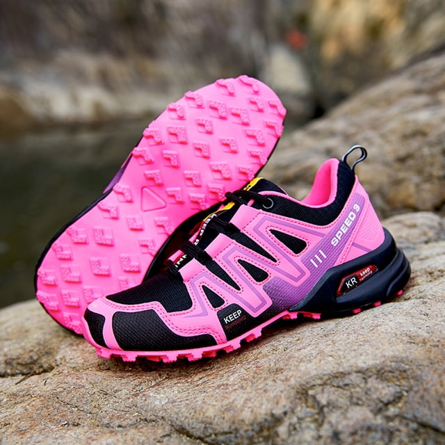 Calzado de camping para mujer, calzado de senderismo con cordones de cuerda elástica para deportes al aire libre FLhrweasw Nuevo