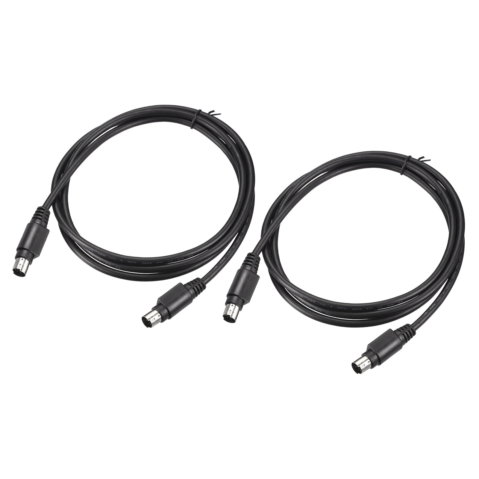 Sourcing Map Cable Extensor PS/2 1.5m (4.92 Pies) Macho A Hembra – Para Ratón Y Teclado, Conectores Niquelados