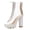 White, variant on Women's Platform High Heels Strap Toes Dress Clear Shoes White Green Wedding Banquet Sandals