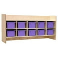 thumbnail image 4 of contender wall hanging storage 10 compartment cubby with trays, 4 of 4