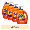 (4 pack) Tide Liquid Laundry Detergent, Original Scent, 60 fl oz, 48 Loads