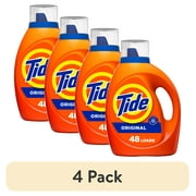 (4 pack) Tide Liquid Laundry Detergent, Original Scent, 60 fl oz, 48 Loads
