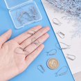 thumbnail image 4 of 18 Pcs Fils d'Oreilles de Rein en Acier Inoxydable Hypoallergéniques Boucles d'Oreilles Crochets de Poisson, 4 of 8