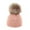 Pink, variant on Eltusu Girls Beanies with Pompom, Ski Winter Stretch Warm Knit Hats Pink Size 1-6 T