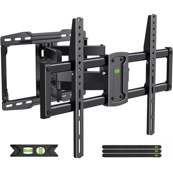 USX Mount Soporte de pared para TV de movimiento completo con certificación UL para la mayoría de televisores de 37 a 86 pulgadas, soporte giratorio e inclinable con brazos articulados dobles de hasta