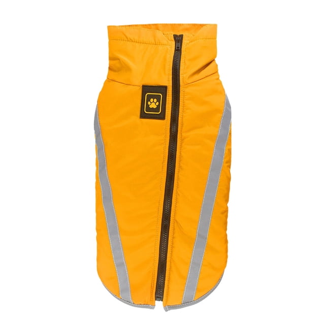 relayinert Polyester Made Dogs Jacket Durable And Scratch-proof Exquisite Craft Reflective Dogs Jacket Safe Yellow 4XL