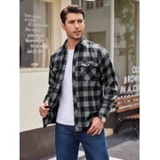 sogami Long Sleeve Plaid Buffalo Shirt for Men Button Down Male Regular Fit