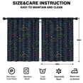 thumbnail image 2 of Blackout Kids Curtains,Colorful Doodle Dinosaurs Dark Pattern Childrens Insulated Curtains Set Of 2,Bedroom Essentials,Toddler Room Decor 42"x54", 2 of 5