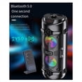 thumbnail image 3 of Altavoz Portátil Inalámbrico con Bluetooth, Columna de Subwoofer con Centro de Música, Altavoz Grande y Potente, Micrófono, Disco U, Tarjeta TF, 3 of 5