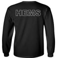 thumbnail image 5 of Fair Game HEMS Helicopter Emergency Medical Services Long Sleeve Shirt Air Ambulance EMS Flying Medevac-Black-Small, 5 of 5