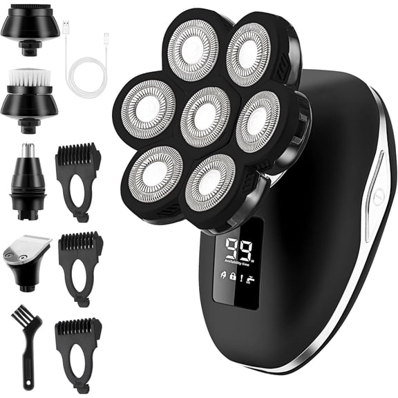 Obacre Electric Razors for Women,7D Gifts for Women,5 in 1 Cordless Electric Shaver with Detachable Head Wet & Dry Facial Hair Remover for Legs Painless Water Resistant