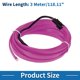 thumbnail image 5 of Cuerda de luz LED EL de 3 metros Unique Bargains, tira de luz de neón flexible para iluminación interior de coches, decoración de coches USB (5V) púrpura, 5 of 7