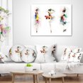 thumbnail image 4 of Designart Fashion Girls Posing - Contemporary Throw Pillow - 18x18, 4 of 5