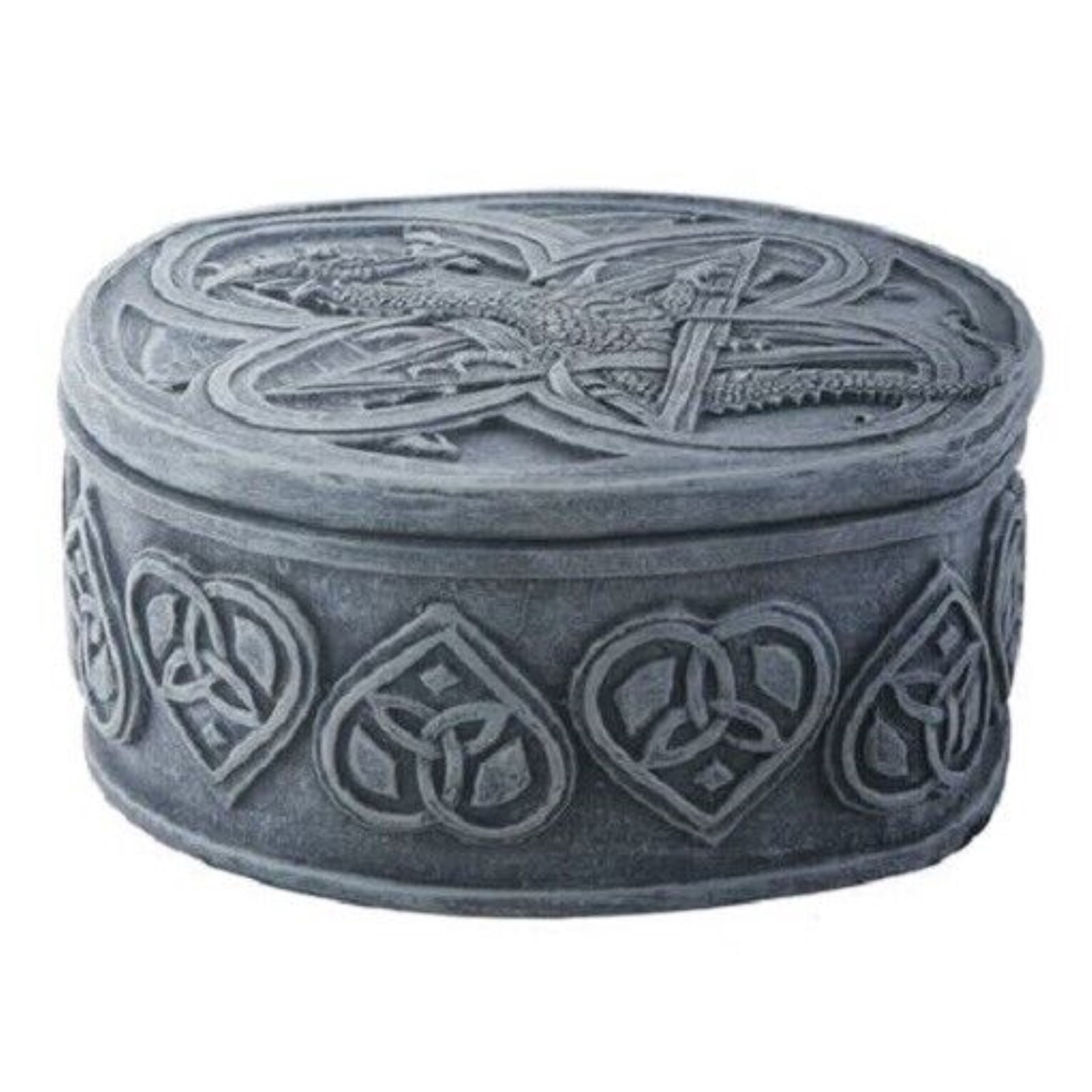 Celtic Knots Dragon Embossed Jewelry Trinket Box Fairy Tale Fantasy Mythical New