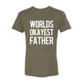 thumbnail image 2 of Wild Bobby,Worlds Okayest Father Gift for Father Dad Husband, Father's Day, Men Premium Tri Blend Tees, Military Green, Large, 2 of 3
