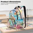 thumbnail image 6 of Yuyamidu Sea Turtle 4Pcs Backpack Set for Kids Teens Elementary Middle School Bookbag with Lunch Box Pencil Case Water Bottle Bag 17 Inch School Bag for Boys Girls Travel Daypack, 6 of 7